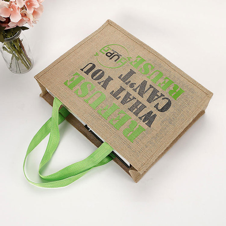 Mini Jute Gift Tote Bag